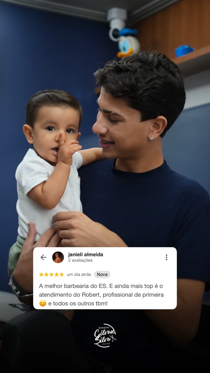 Depoimento de cliente da Barbearia Gilvan Silva